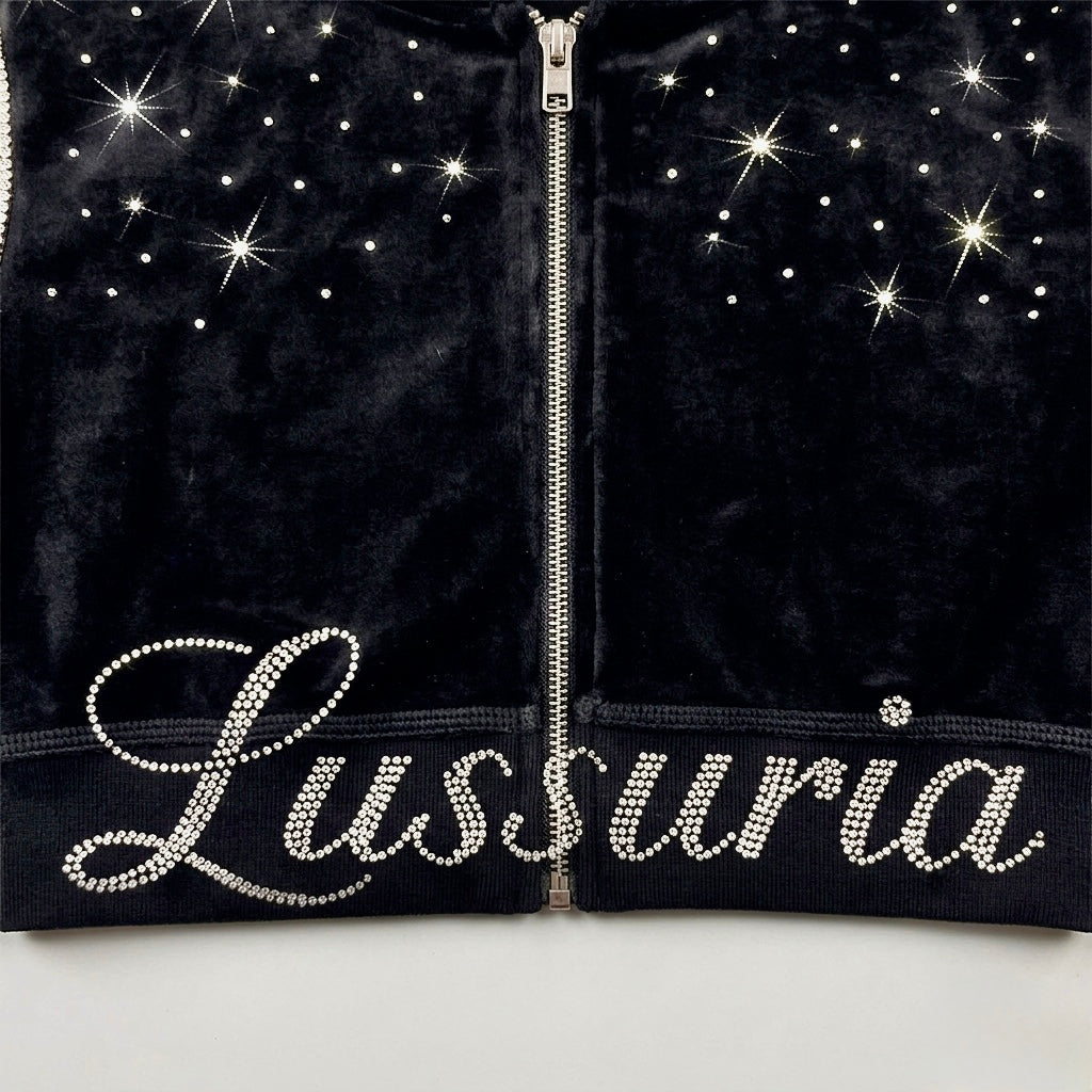 LUSSURIA CONTOUR CROP ZIP