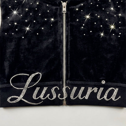 LUSSURIA CONTOUR CROP ZIP