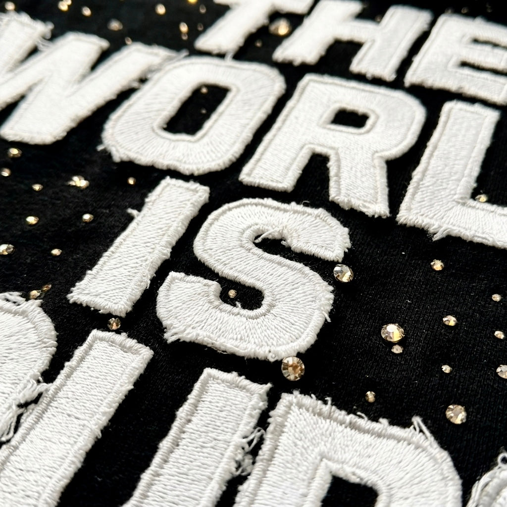 THE WORLD IS YOURS ZIP UP (BLACK)