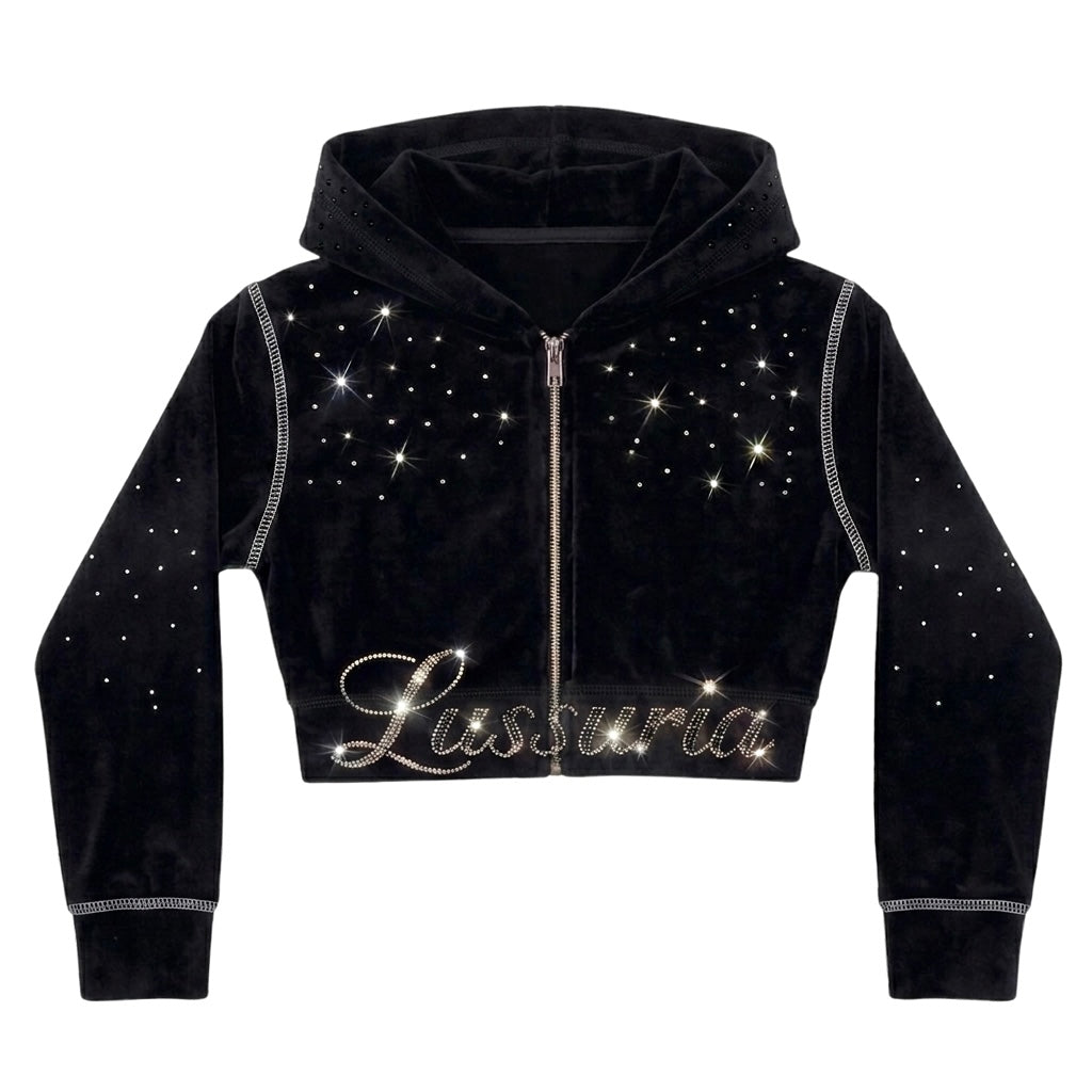LUSSURIA CONTOUR CROP ZIP