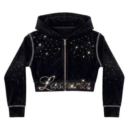 LUSSURIA CONTOUR CROP ZIP