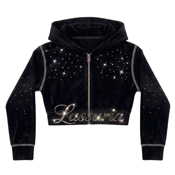 LUSSURIA CONTOUR CROP ZIP