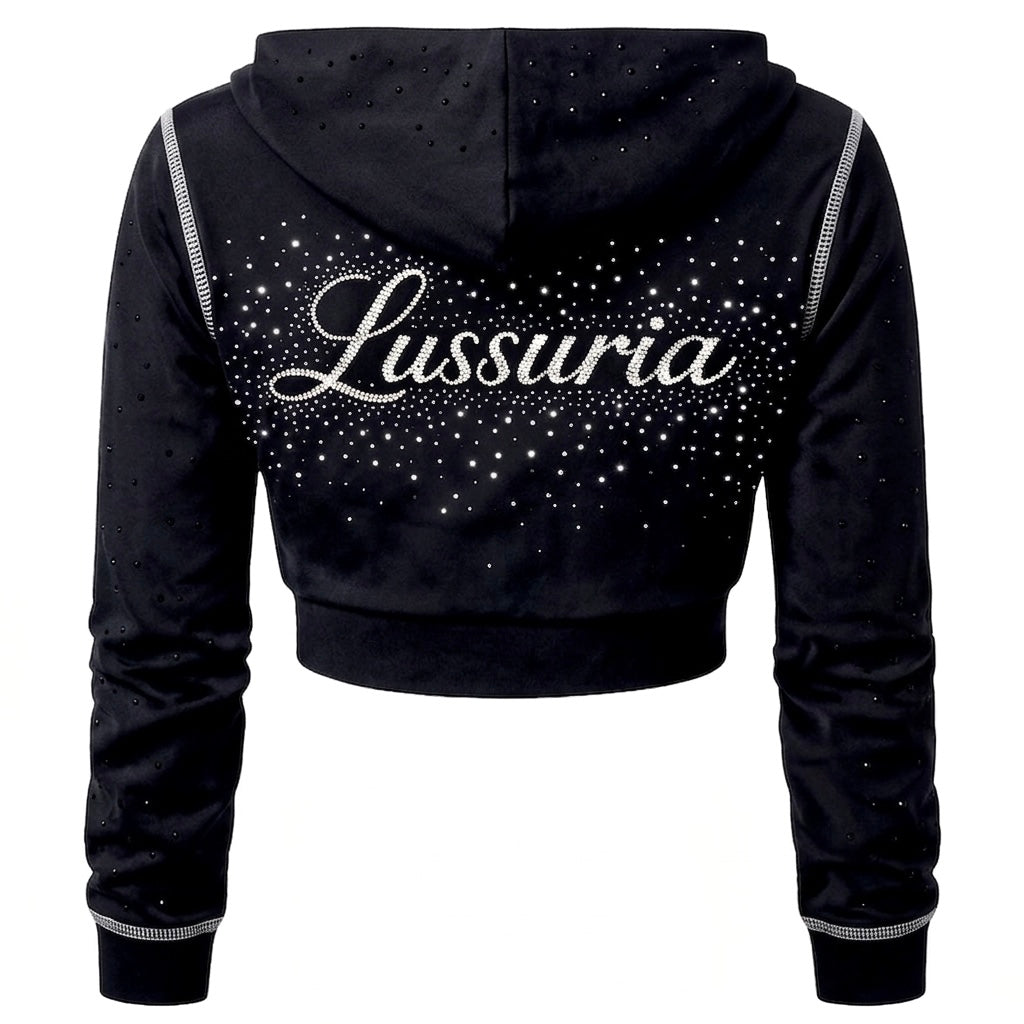 LUSSURIA CONTOUR CROP ZIP