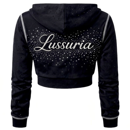 LUSSURIA CONTOUR CROP ZIP