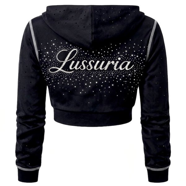 LUSSURIA CONTOUR CROP ZIP