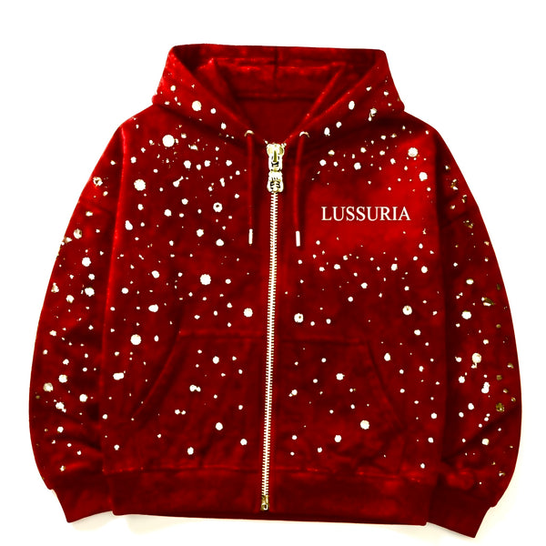 THE WORLD IS YOURS ZIP UP (RED)