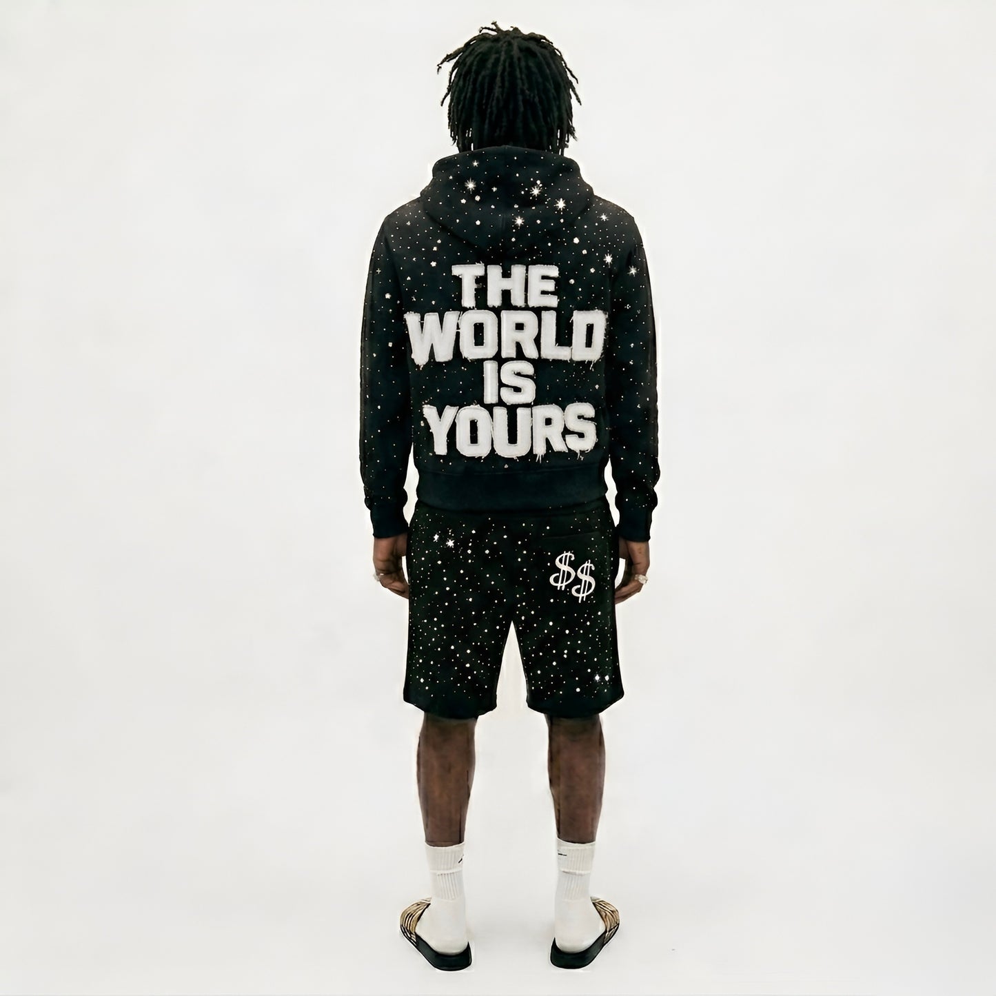 THE WORLD IS YOURS ZIP UP (BLACK)