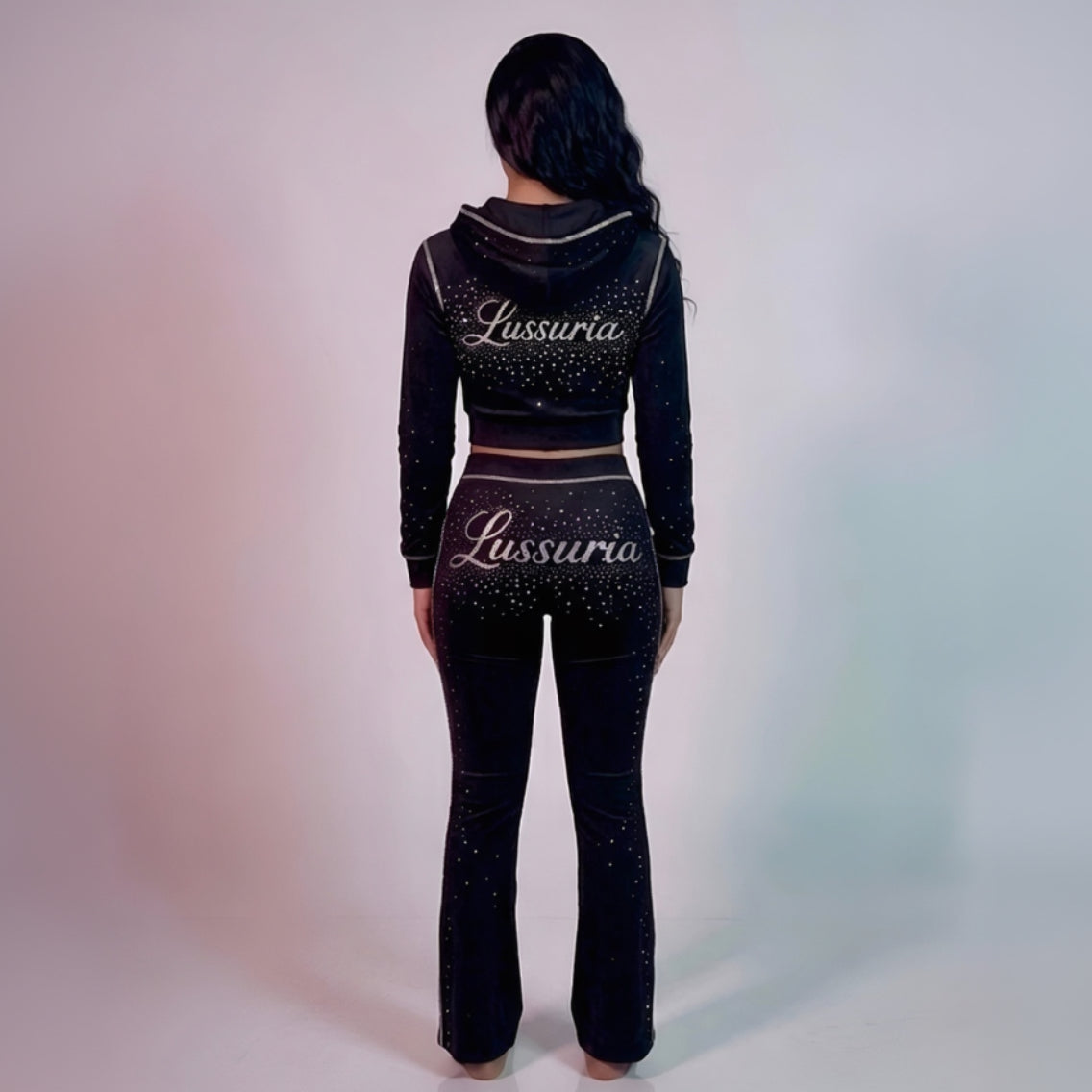 LUSSURIA CONTOUR CROP ZIP